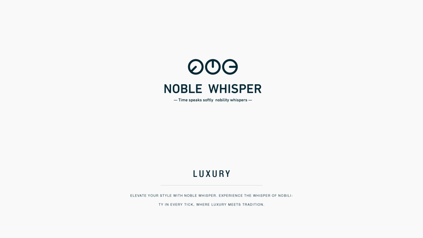 Noble Whisper | 手表LOGO |品牌设计图7