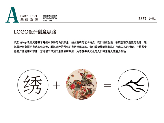 广东粤绣品牌logo，vis案例图1