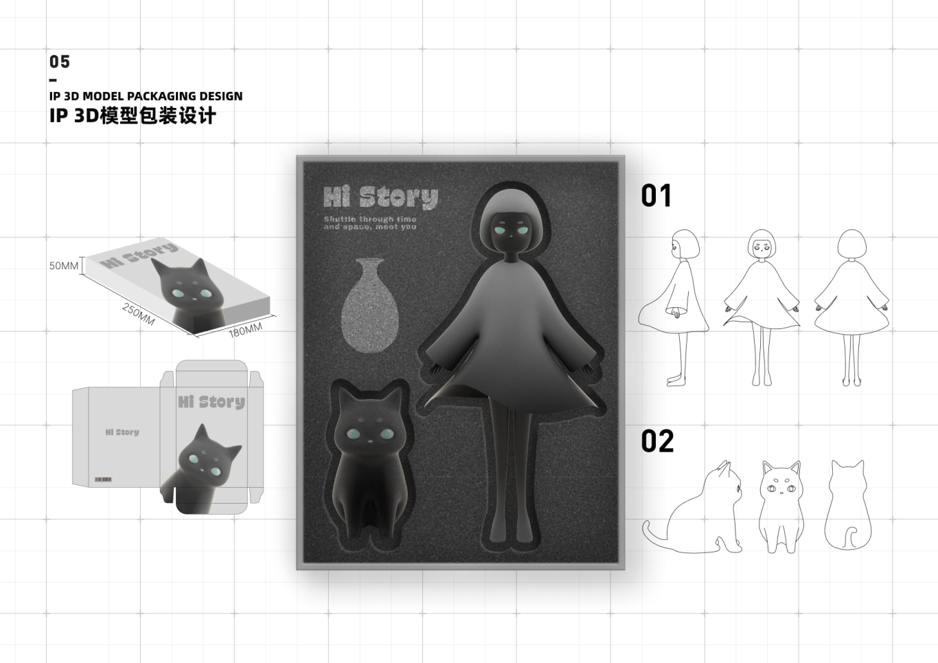 《HI STORY》 猫咪文物主题 IP形象设计图15