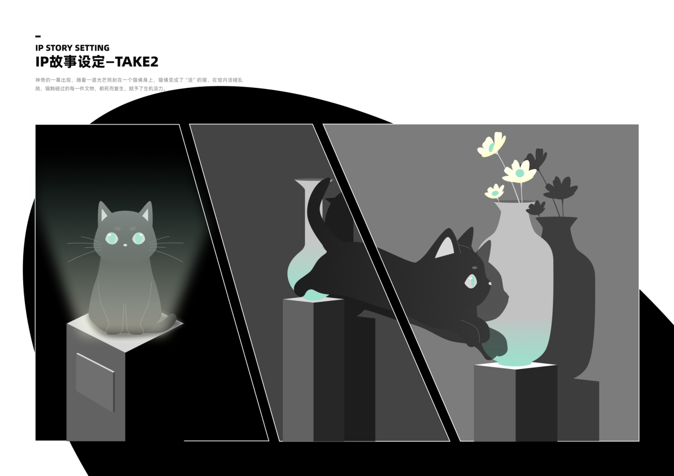 《HI STORY》 猫咪文物主题 IP形象设计图2