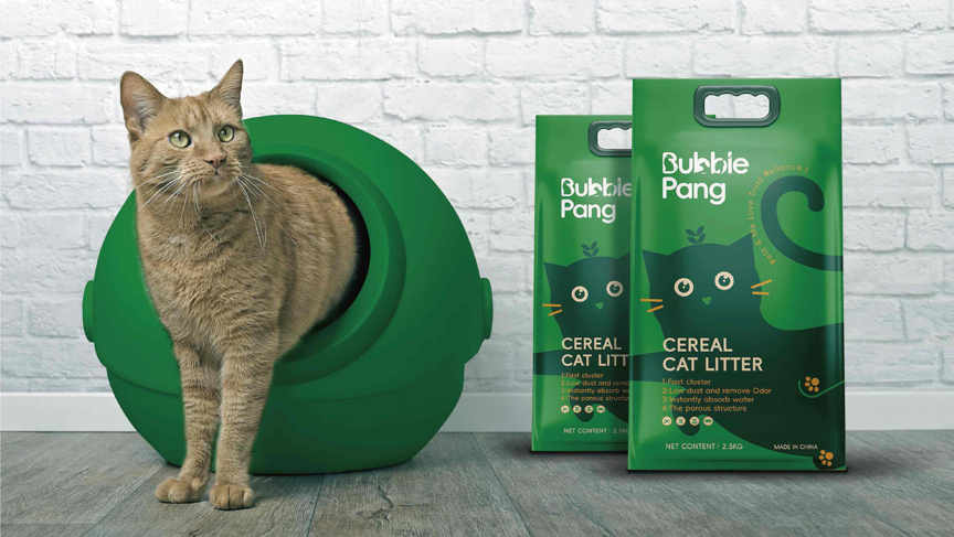 BUBBLE&PANG_猫砂产品包装设计图11