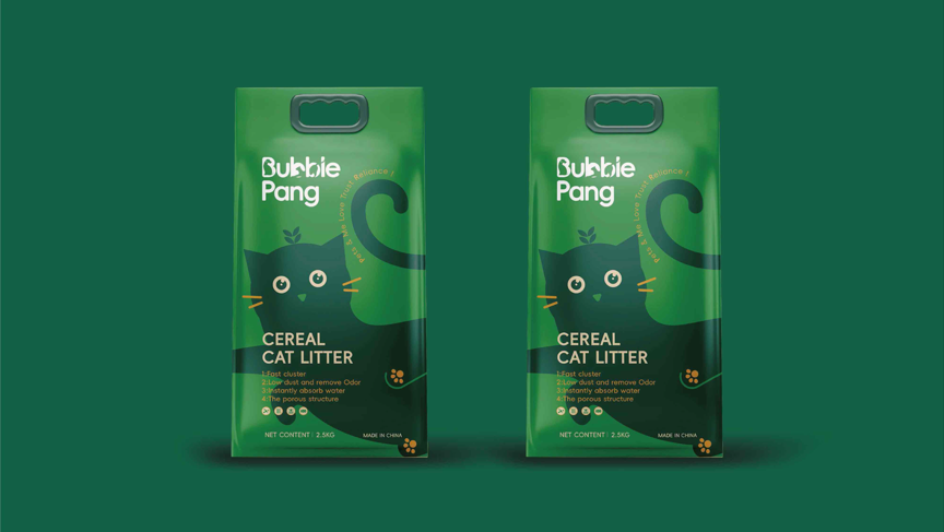 BUBBLE&PANG_猫砂产品包装设计图8