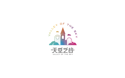 天空之谷 logo 設計