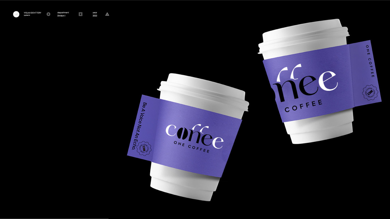 one coffee 咖啡店logo设计图3