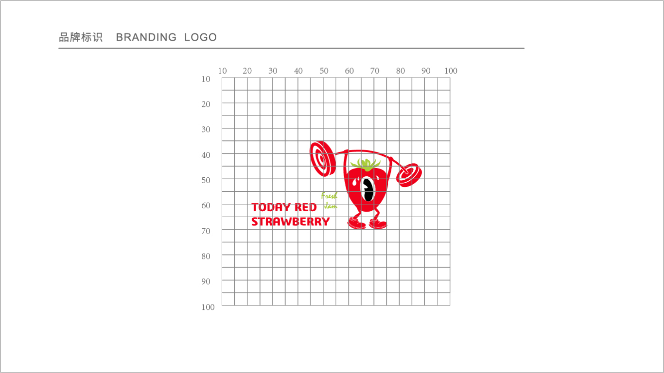 草莓酱品牌LOGO设计图1