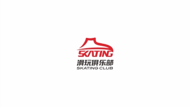 現代、年輕的滑玩俱樂部品牌logo設計