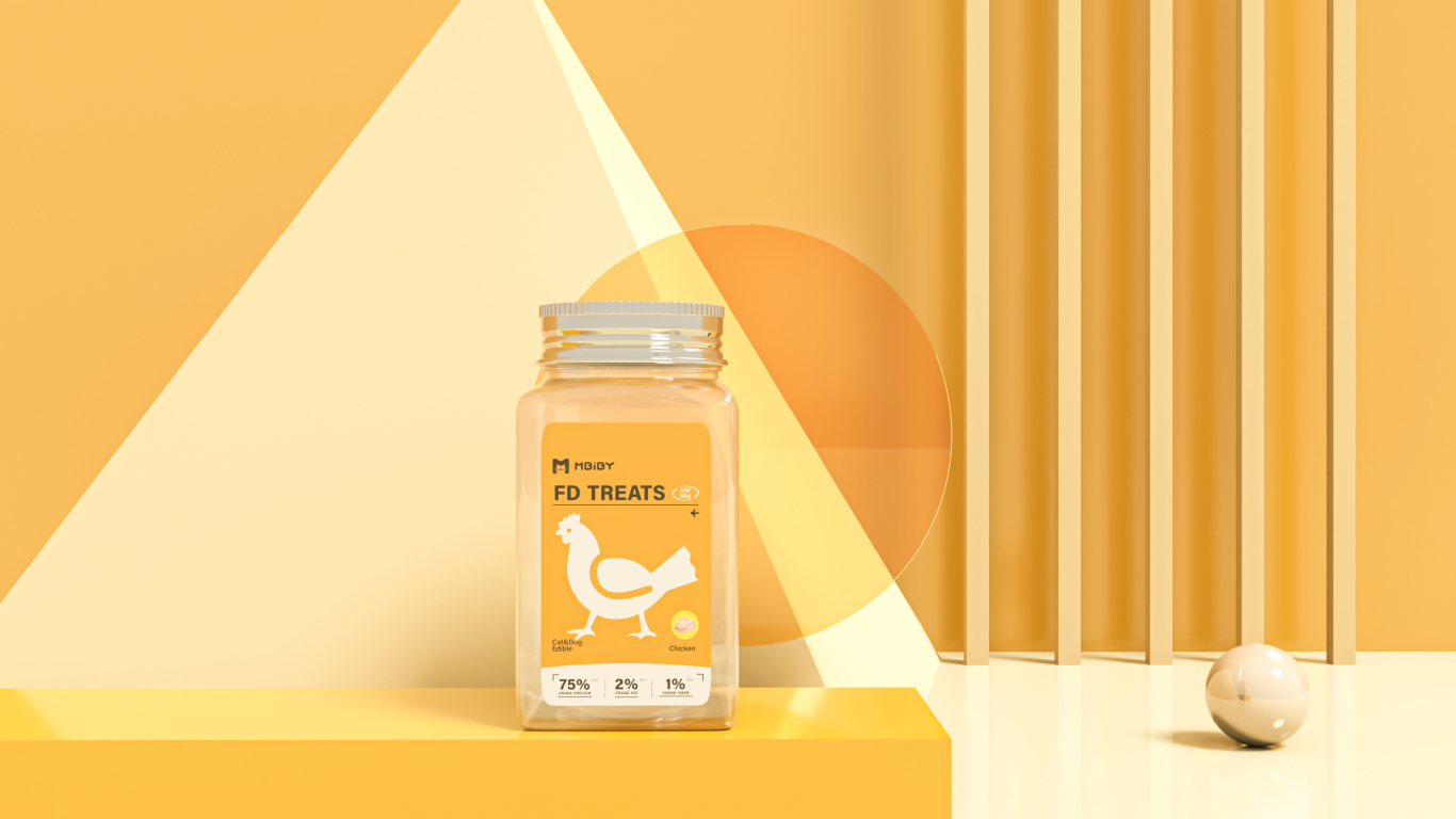 Mbiby宠物用品系列品牌包装形象设计（猫粮&猫砂&罐头&猫条&零食冻干）图54