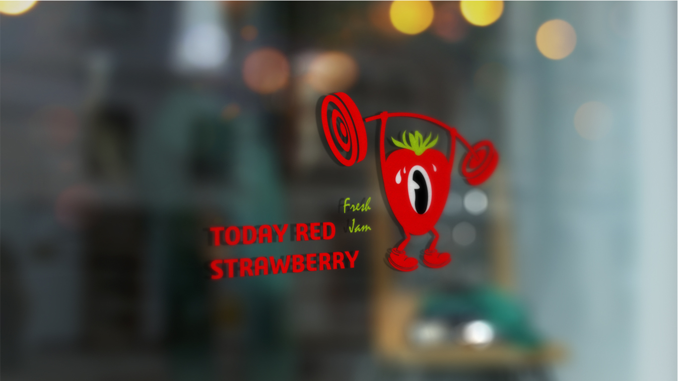 草莓酱品牌LOGO设计图5