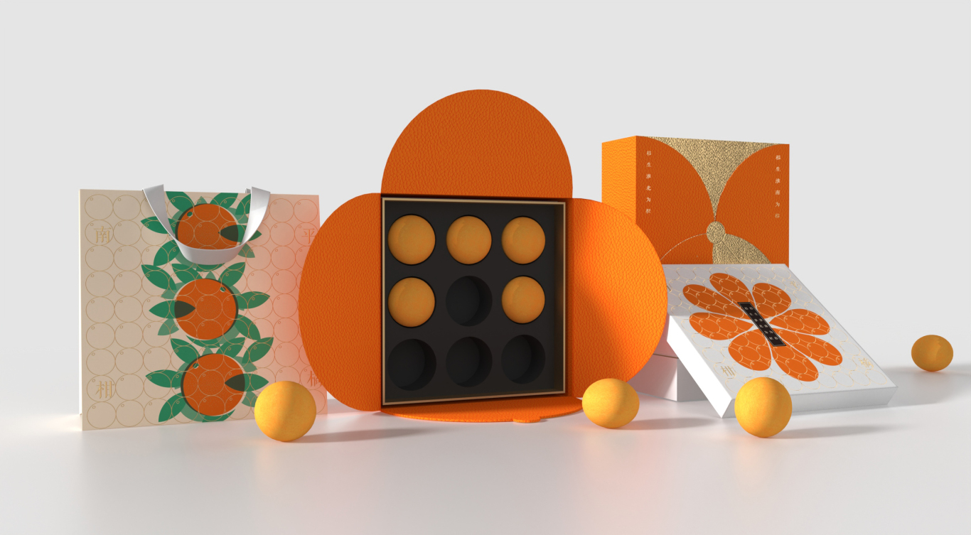 “大橘大禮”南平柑橘禮盒包裝設計圖3