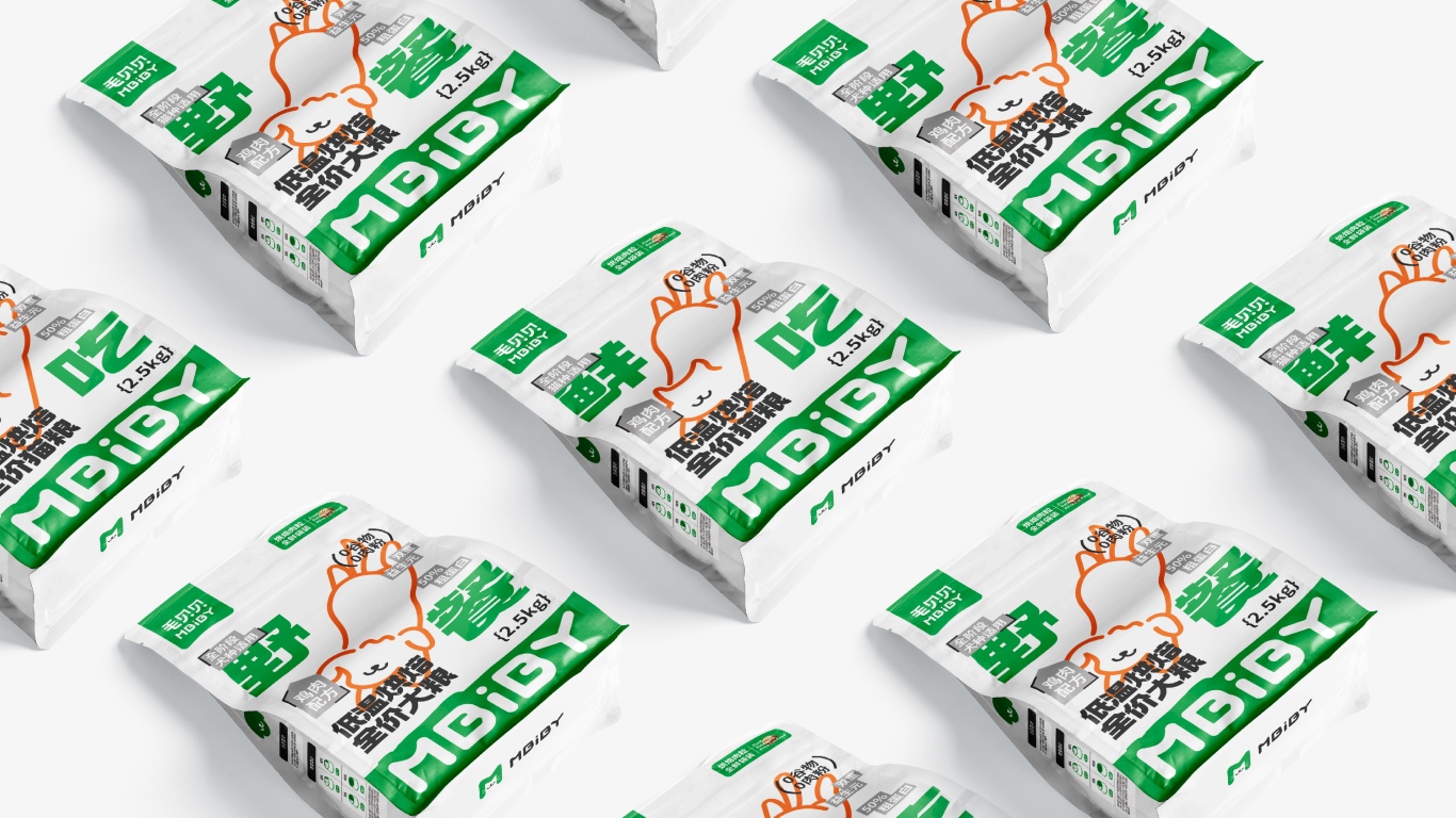 Mbiby宠物用品系列品牌包装形象设计（猫粮&猫砂&罐头&猫条&零食冻干）图44