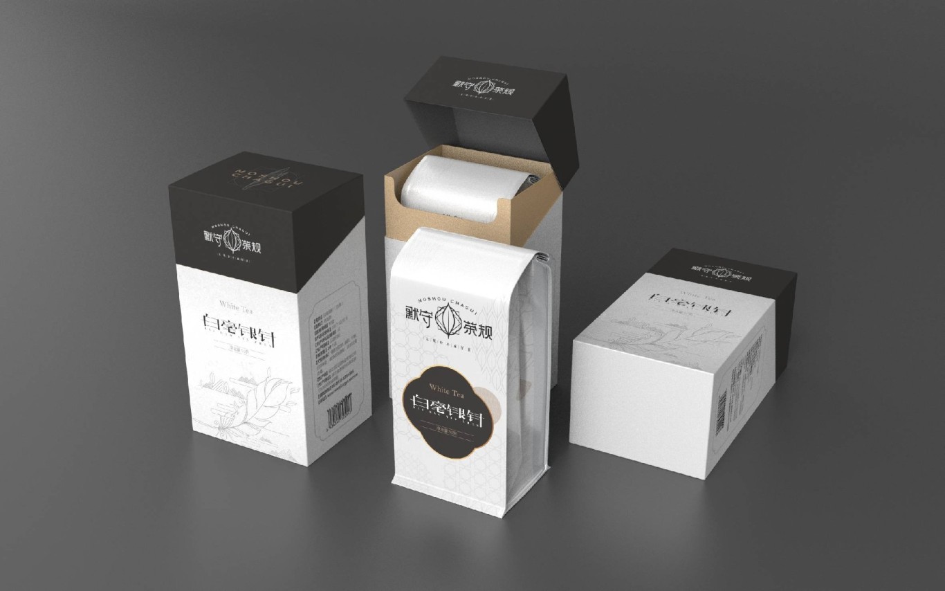 默守茶規白茶系列茶品牌包裝視覺設計圖15