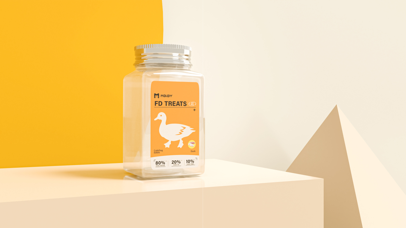 Mbiby宠物用品系列品牌包装形象设计（猫粮&猫砂&罐头&猫条&零食冻干）图57