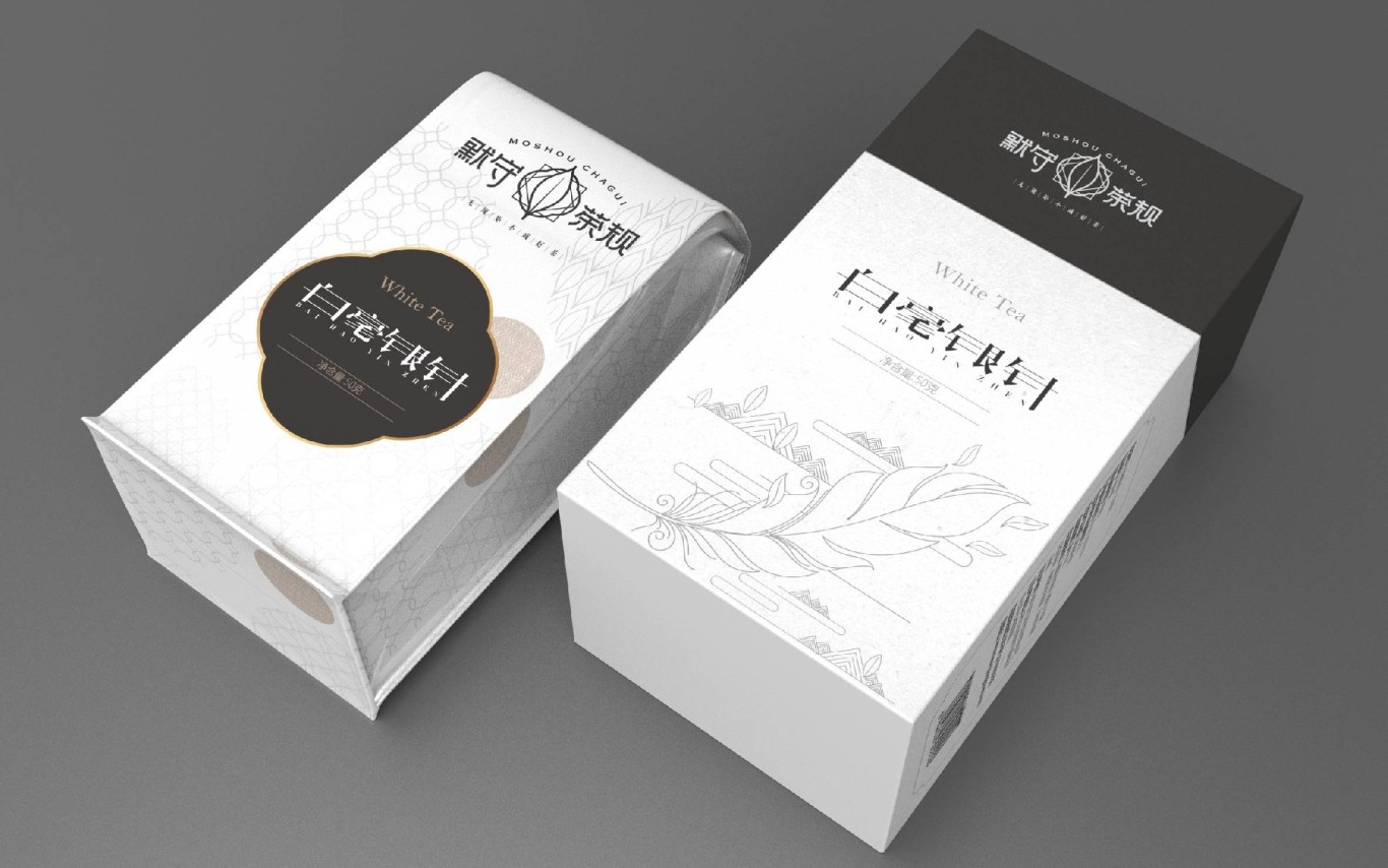 默守茶规白茶系列茶品牌包装视觉设计图19