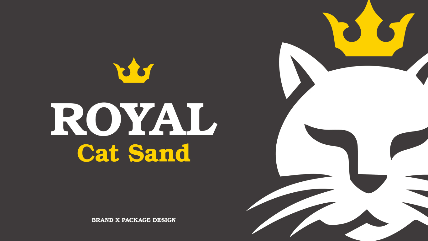 ROYAL CAT SAND&哥倫比亞膨潤土貓砂包裝設計圖0