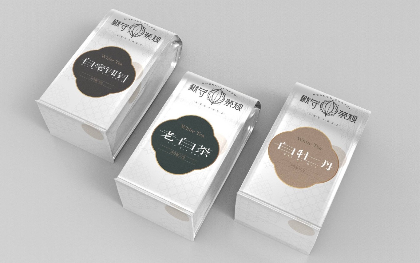默守茶規白茶系列茶品牌包裝視覺設計圖6