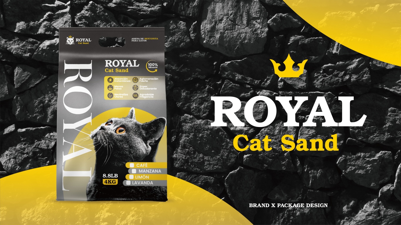 ROYAL CAT SAND&哥倫比亞膨潤土貓砂包裝設計圖11