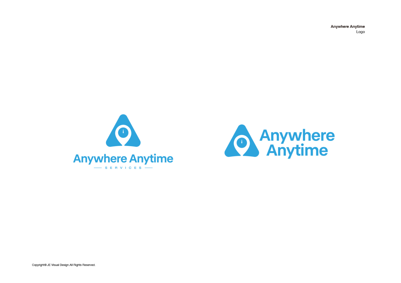 Anywhere Anytime logo設計圖8