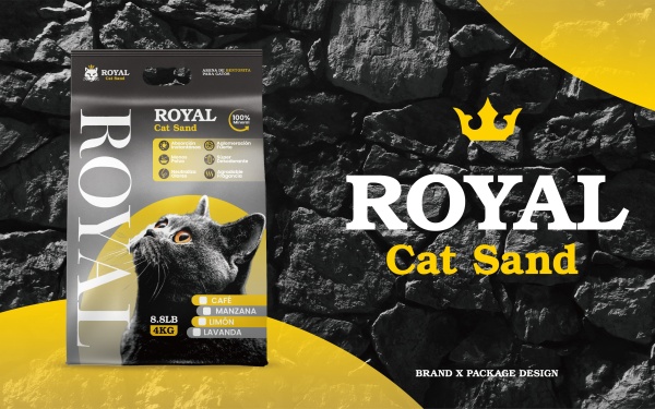 ROYAL CAT SAND&哥伦比亚膨润土猫砂包装设计