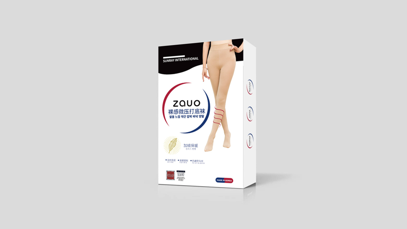 ZAUO裸感微压打底裤包装设计图3